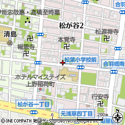 東京都台東区松が谷2丁目3-5周辺の地図