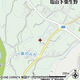 山梨県甲州市塩山下粟生野1594周辺の地図