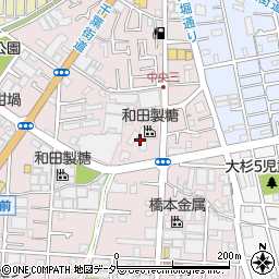 東京都江戸川区中央3丁目14周辺の地図