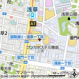 マツモトキヨシ浅草一丁目店周辺の地図