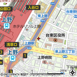 ニッポンレンタカー上野駅前営業所周辺の地図