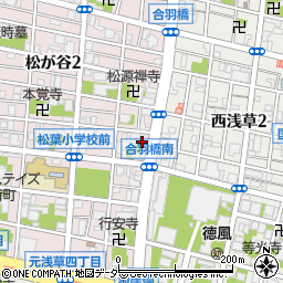 東京都台東区松が谷2丁目1-12周辺の地図