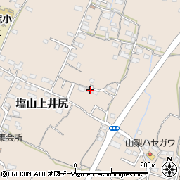 山梨県甲州市塩山上井尻1558周辺の地図