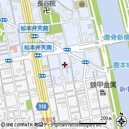 東京都江戸川区松本2丁目4-5周辺の地図