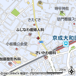 ナビパーク大和田第１駐車場周辺の地図