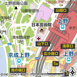 上野パーキングセンター駐車場周辺の地図