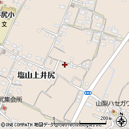 山梨県甲州市塩山上井尻1564周辺の地図