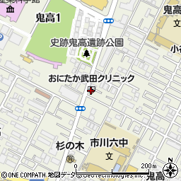 おにたか武田クリニック周辺の地図