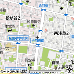 東京都台東区松が谷2丁目1-11周辺の地図