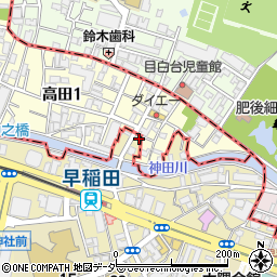 シュガーヒル早稲田周辺の地図