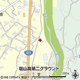 山梨県甲州市塩山千野224周辺の地図