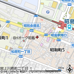 エイブルパーキング昭島駅前第２駐車場周辺の地図