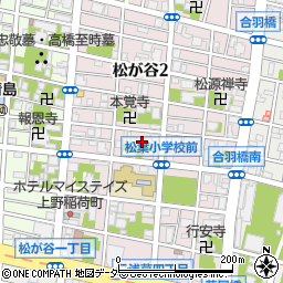 東京都台東区松が谷2丁目3-3周辺の地図