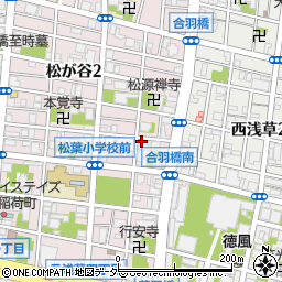 東京都台東区松が谷2丁目1-6周辺の地図