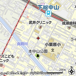 千葉県船橋市本中山3丁目19-7周辺の地図