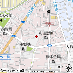 東京都江戸川区中央3丁目周辺の地図