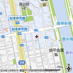 東京都江戸川区松本2丁目4-14周辺の地図