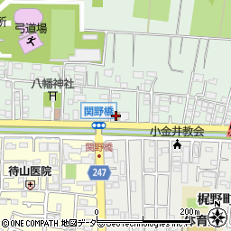 松屋 小金井関野町店周辺の地図