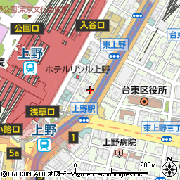 上野昭和通り歯科医院周辺の地図