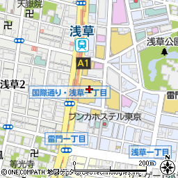くら寿司 グローバル旗艦店 浅草ROX周辺の地図