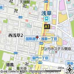 三平ストア　浅草店周辺の地図