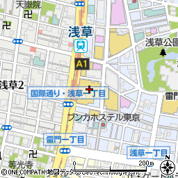 中華食堂 一番館 浅草ROX前店周辺の地図