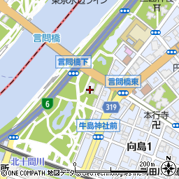 牛嶋神社周辺の地図
