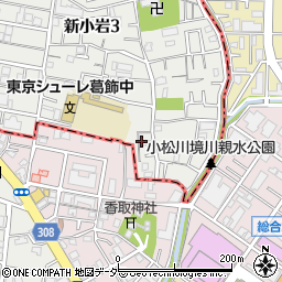 東京都葛飾区新小岩3丁目29周辺の地図
