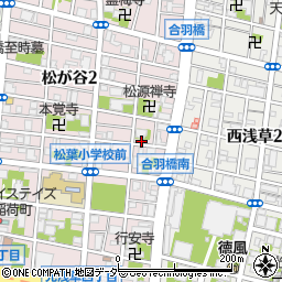 東京都台東区松が谷2丁目11-2周辺の地図
