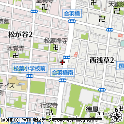 東京都台東区松が谷2丁目12-7周辺の地図