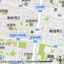 東京都台東区松が谷2丁目11-1周辺の地図
