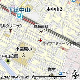 千葉県船橋市本中山3丁目12-1周辺の地図