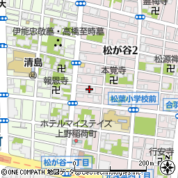 東京都台東区松が谷2丁目5-9周辺の地図