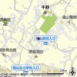 山梨県甲州市塩山千野3367周辺の地図