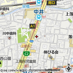東京都新宿区上落合2丁目22-8周辺の地図