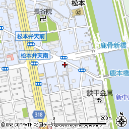 東京都江戸川区松本2丁目4-13周辺の地図