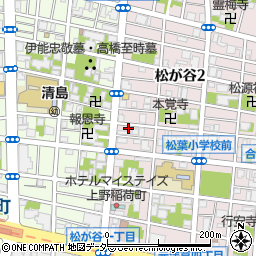 東京都台東区松が谷2丁目5-8周辺の地図