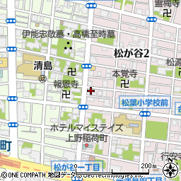 東京都台東区松が谷2丁目5-6周辺の地図