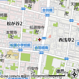 東京都台東区松が谷2丁目12-1周辺の地図
