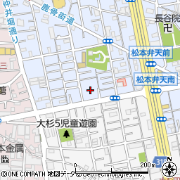 東京都江戸川区松本1丁目7周辺の地図