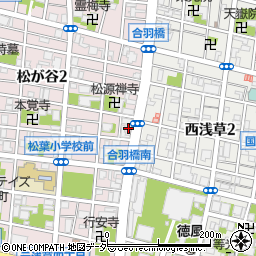 東京都台東区松が谷2丁目12周辺の地図