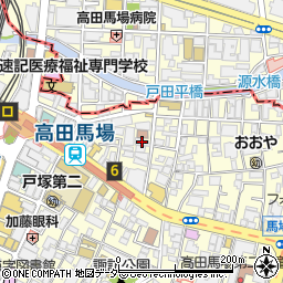 ロマーノ 高田馬場店周辺の地図
