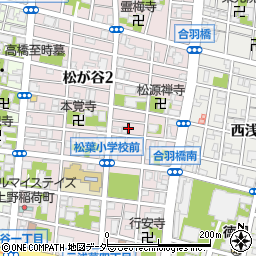 東京都台東区松が谷2丁目9周辺の地図