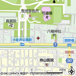 東京都小金井市関野町1丁目6-9周辺の地図