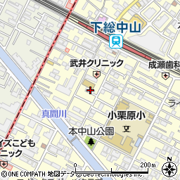 千葉県船橋市本中山3丁目19-4周辺の地図
