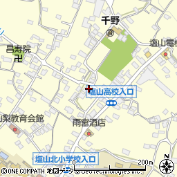 山梨県甲州市塩山千野3366周辺の地図