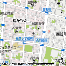 東京都台東区松が谷2丁目9-10周辺の地図