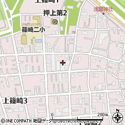 東京都江戸川区上篠崎周辺の地図