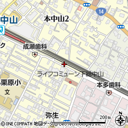 千葉県船橋市本中山3丁目1-7周辺の地図