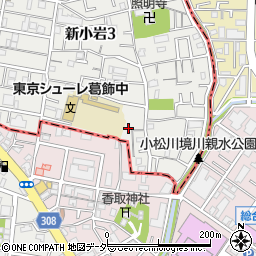 東京都葛飾区新小岩3丁目29-6周辺の地図